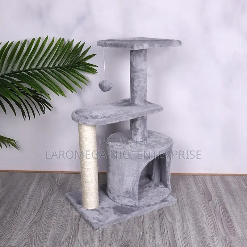 Multi-Level Luxury Cat Tree – Scratching Post, Condo Hanging Toy Set
