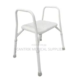 Heavy-Duty Adjustable Shower Stool Without Back Rest