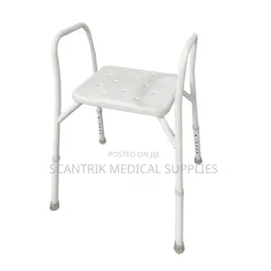 Multi-Purpose Bathroom Shower Stool Without Back Rest With Handle