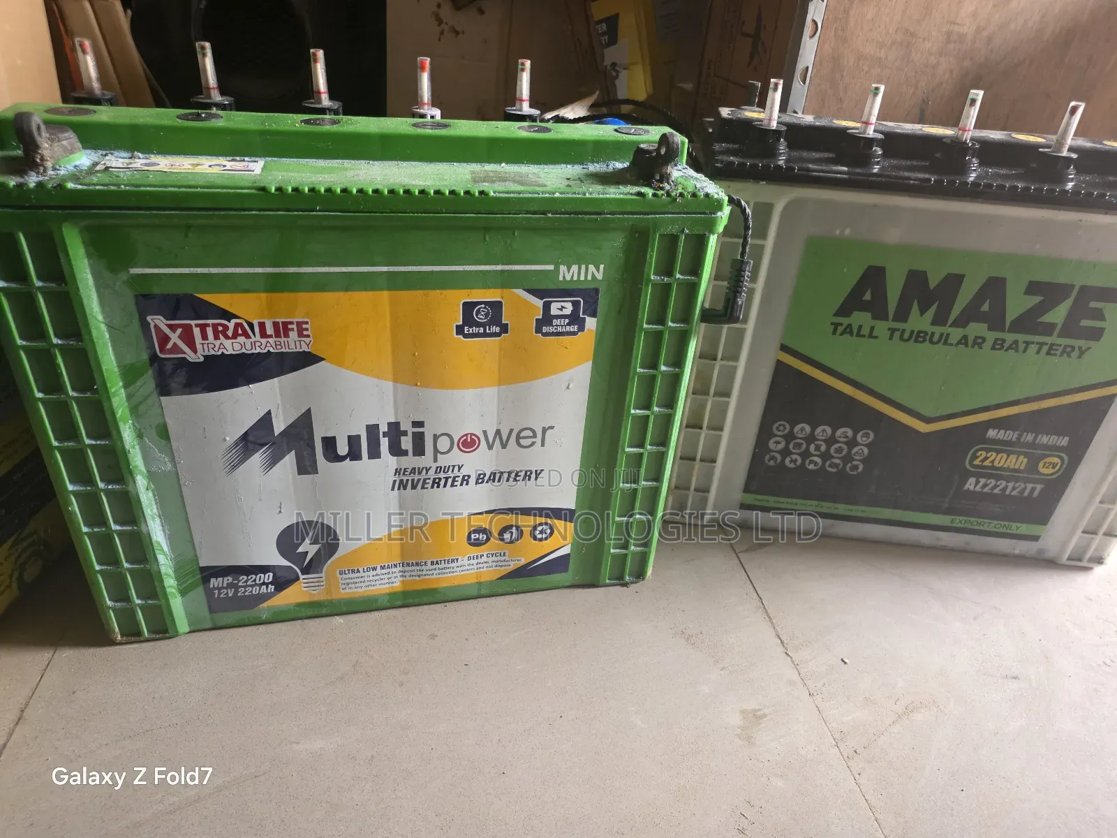 Used and Working Multipower Battery 220ah 12v