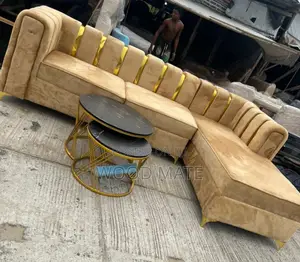 L Shape Chair With Center Table