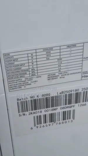 New Hisense 2ton Floor Standing Ac Copper Super Cooling 1year Warranty