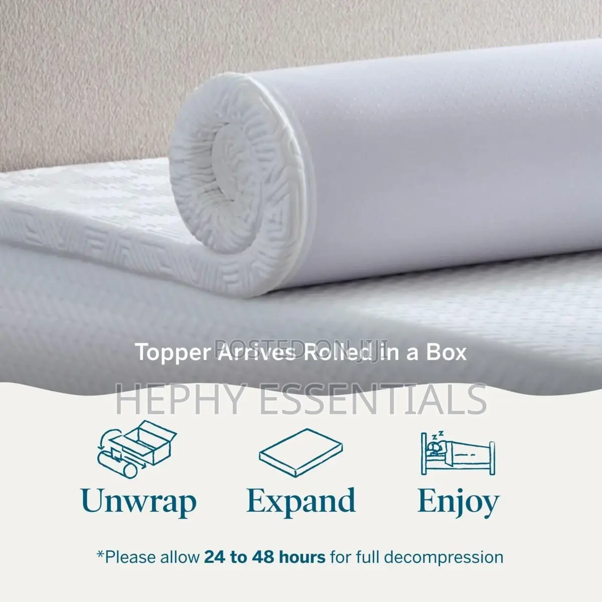 Imported Memory Bed Topper