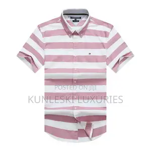 Original Tommy Hilfiger Strips Short Sleeve Shirt Collections