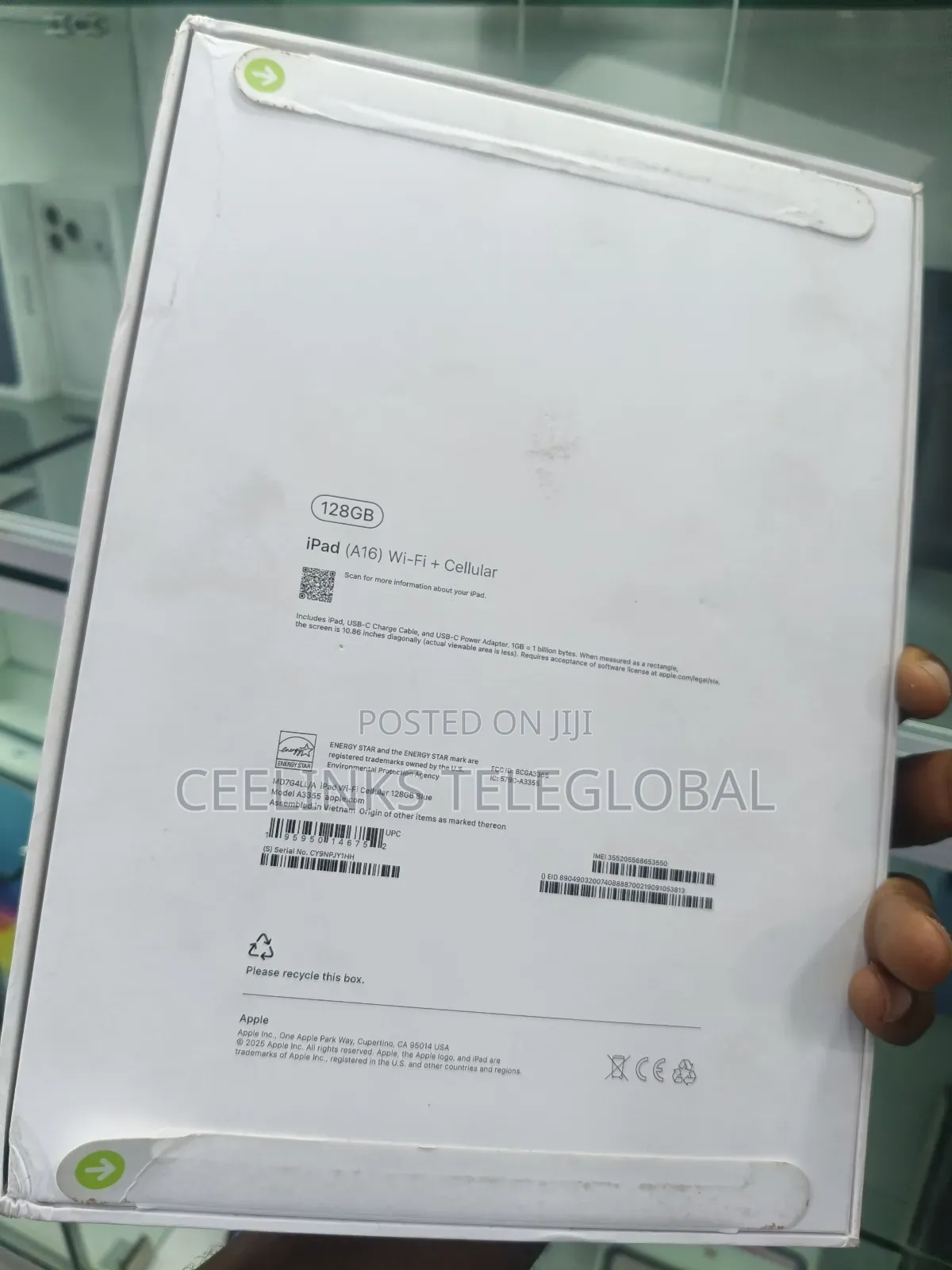 New Apple iPad (2025) 128 GB Blue