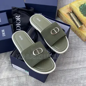 Original Dior Leather / Suede Leather Slippers