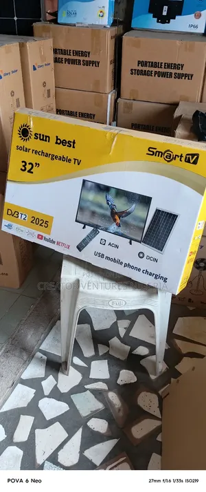 Tv Dc Solar Smart Android Led 32", Netflix,Usb,Youtube,Play Store.