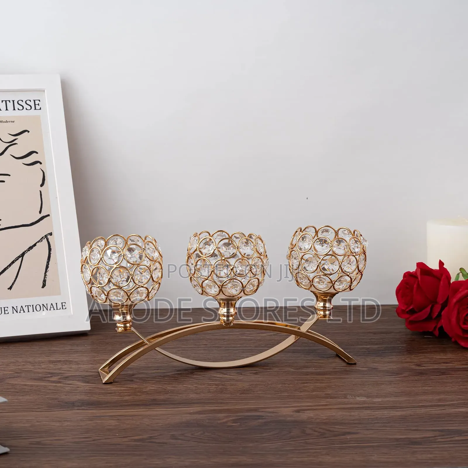 Crystal Tea Light Centre Piece Decor