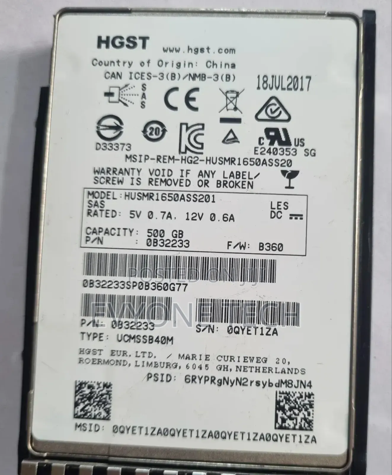 500gb Sas Hard Drives