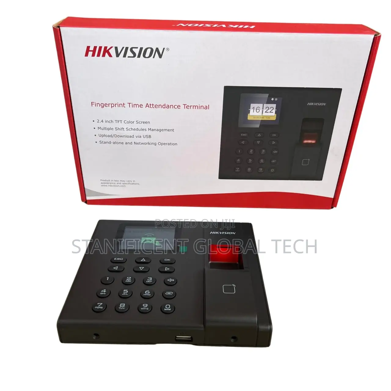 Hikvision Time Attendance Terminal With Backup Battery