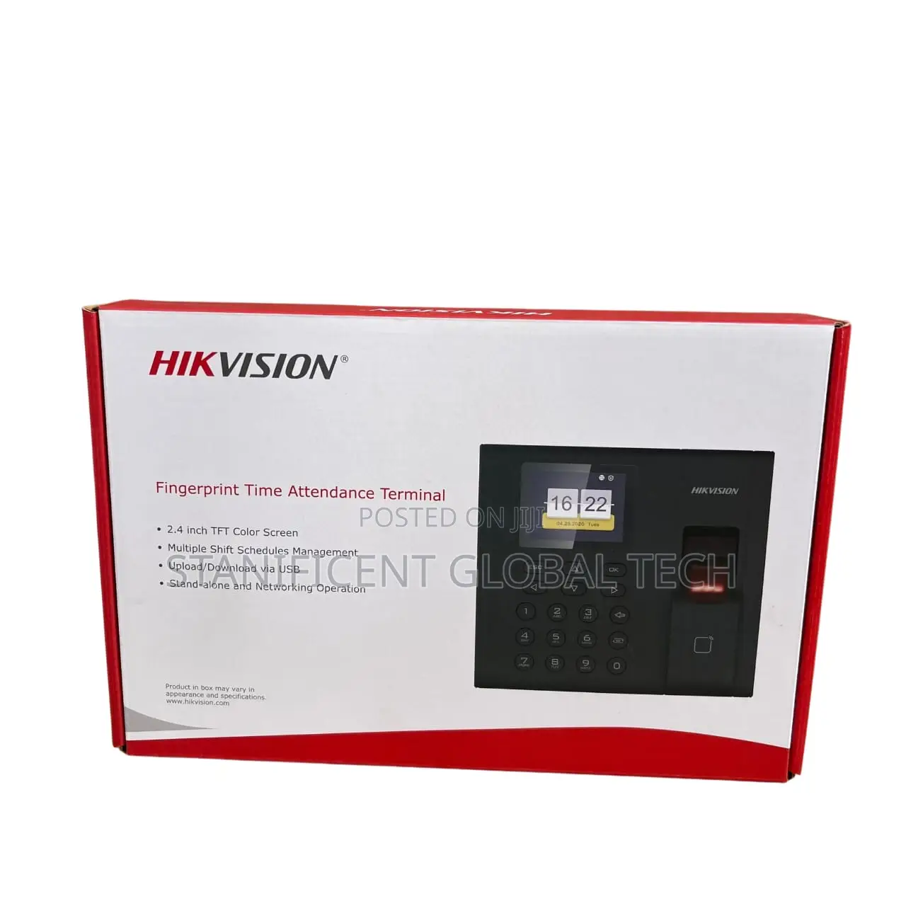 Hikvision Time Attendance Terminal With Backup Battery