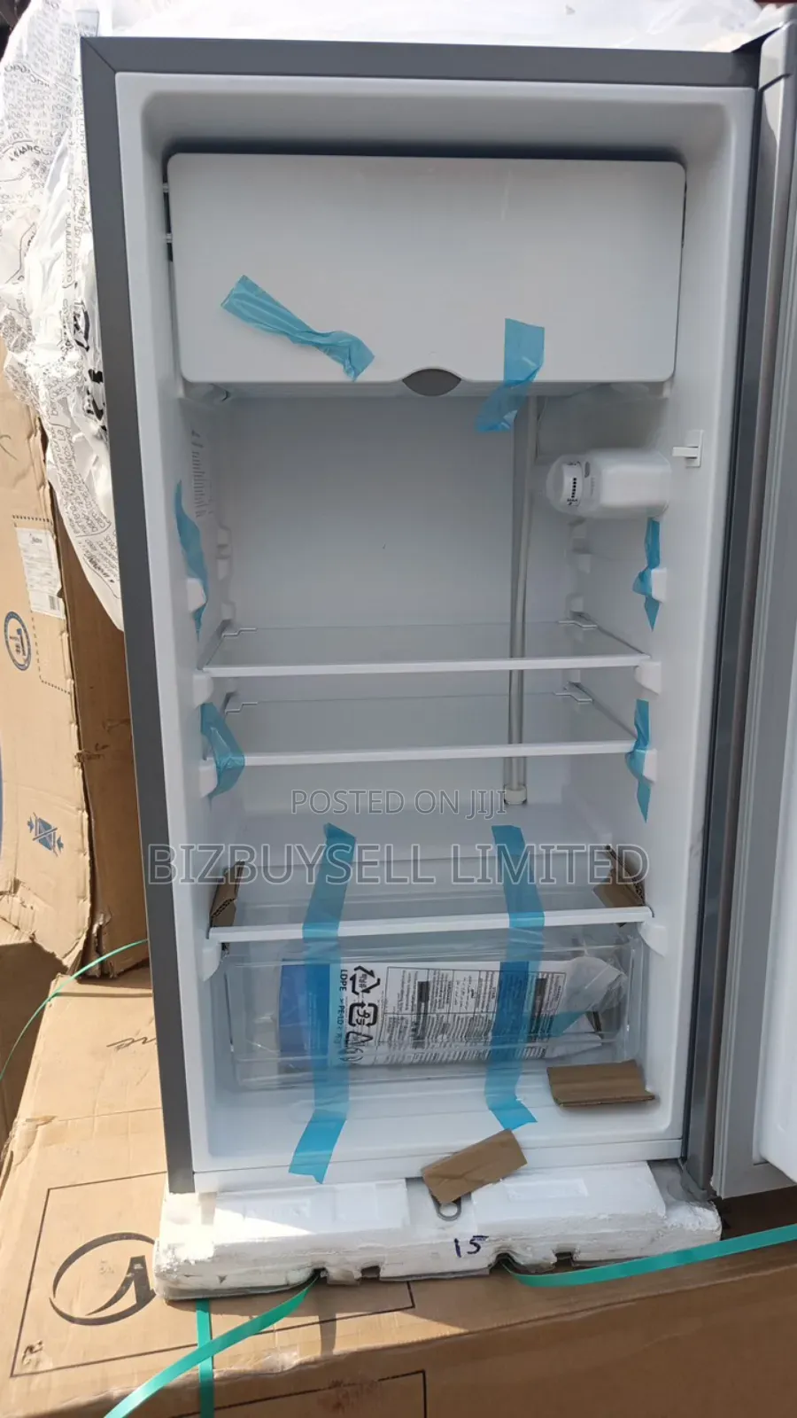 Single Door Midea Refrigerator With Key Lock.