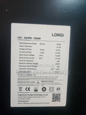 Longi 550wtts Solar Panels
