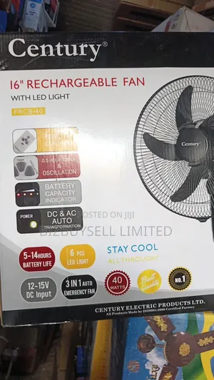 16" Qasa Wall Rechargeable Fan.
