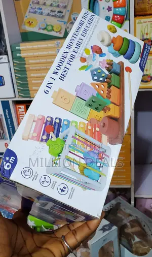 6 in 1 Wooden Montessori Baby Toys 6mnth+