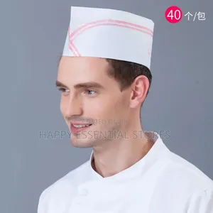 Unisex Disposable Paper Forage Chef Hat 20pcs