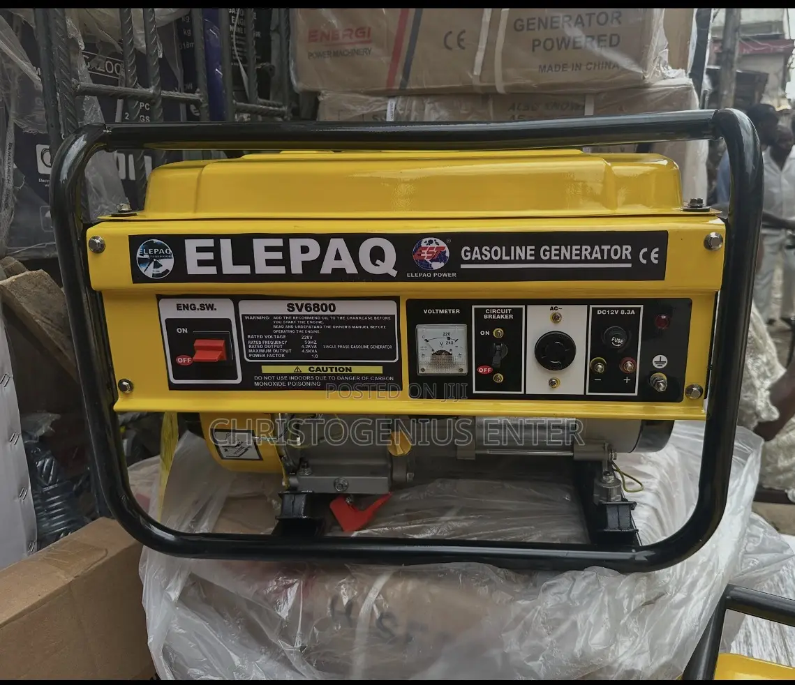 Sv6800 4.5kva Elepaq Generator in Lagos State - Electrical Equipment ...