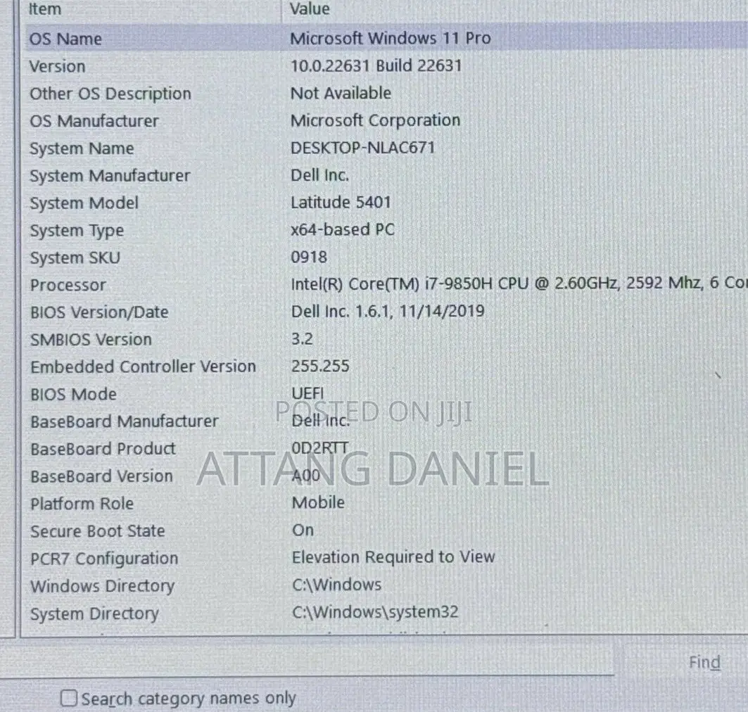 Laptop Dell Latitude 5401 16GB Intel Core I7 SSD 256GB