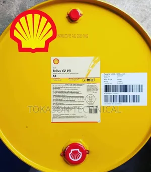 209-Liter Drum of Shell Tellus S2 Vx 68 Industrial Hydraulic Fluid.