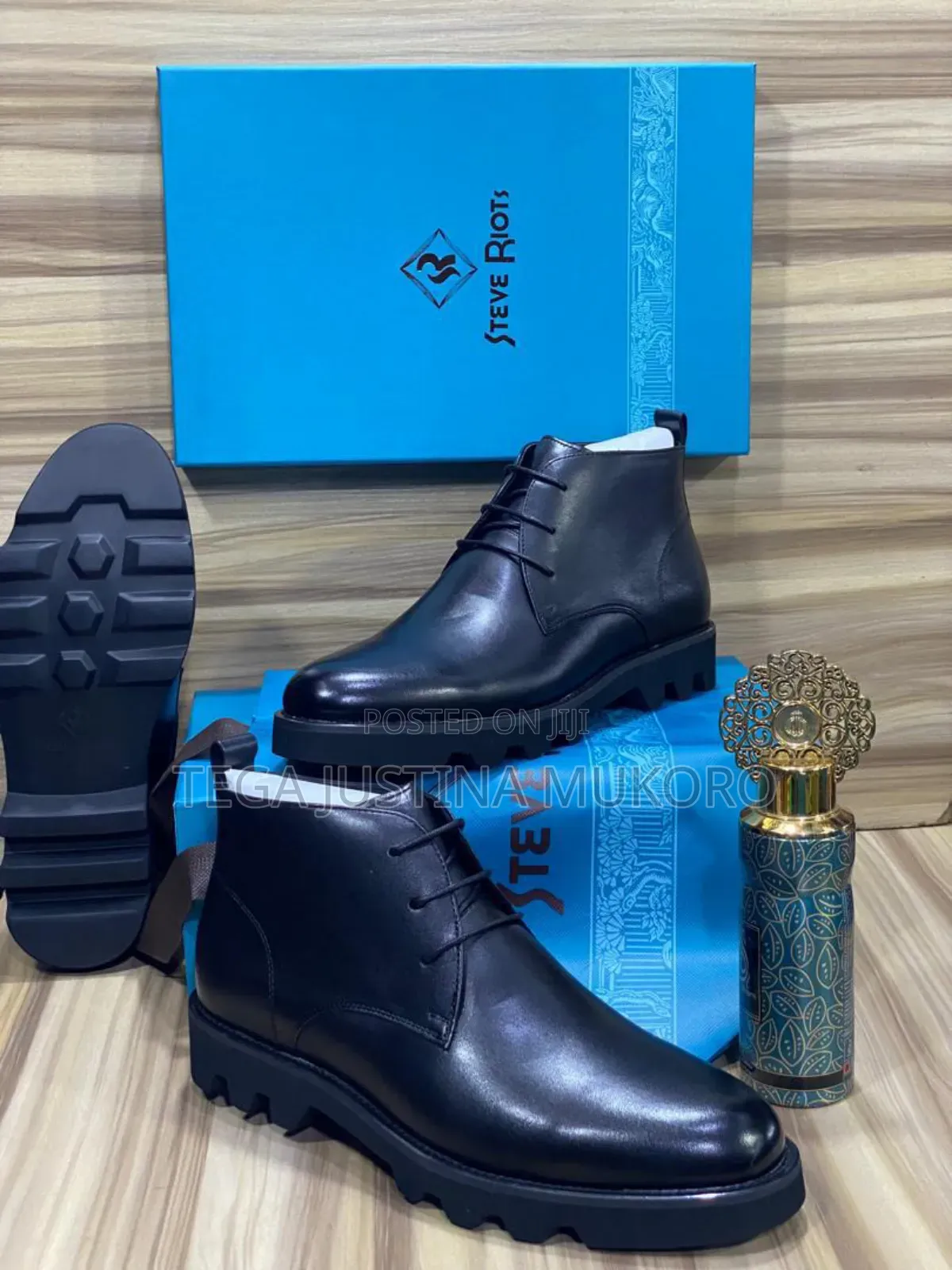 Steve Riots Pure Leather Men's Ankle Boots