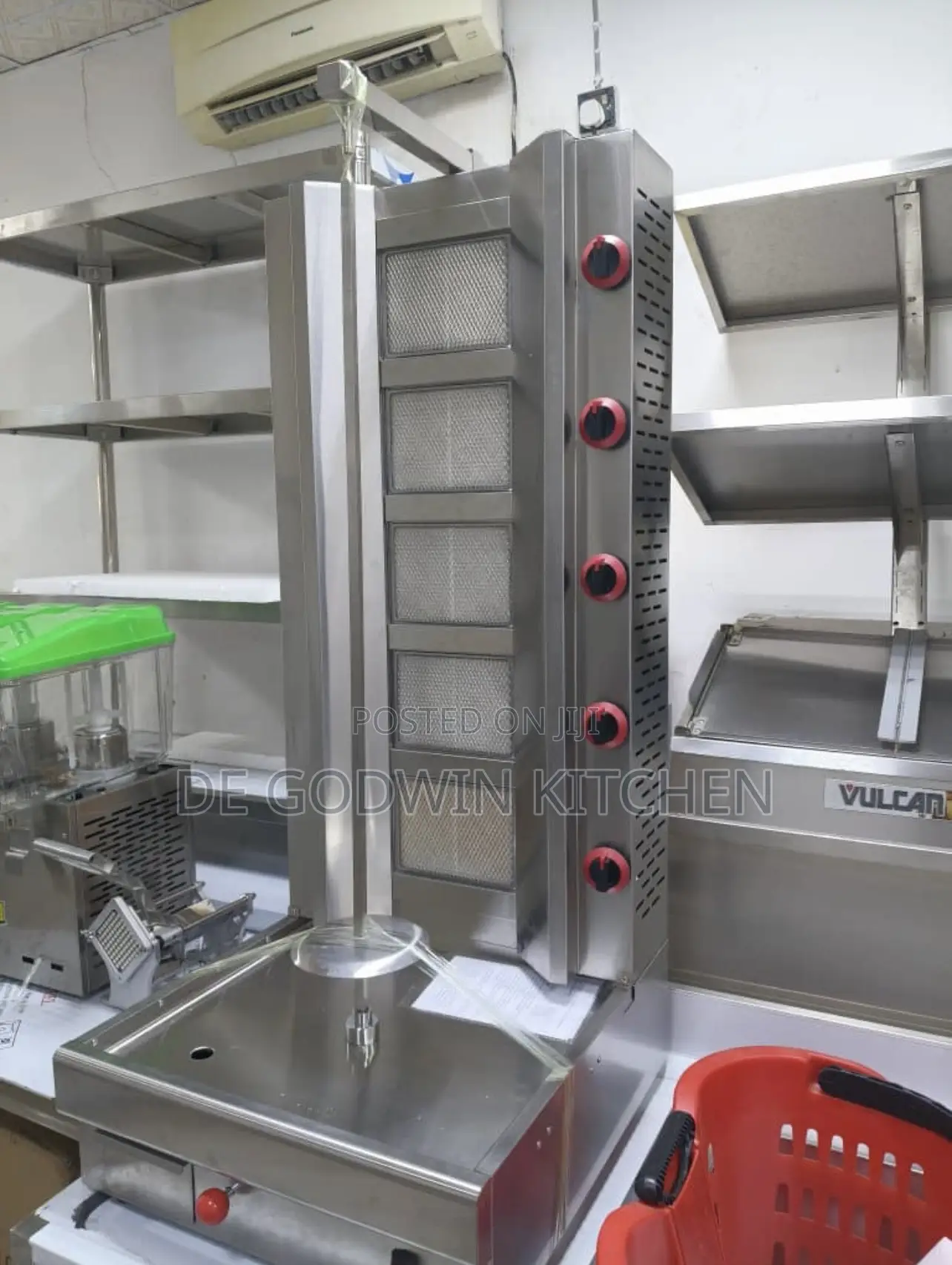 5 Burners Gas Shawarma Machine