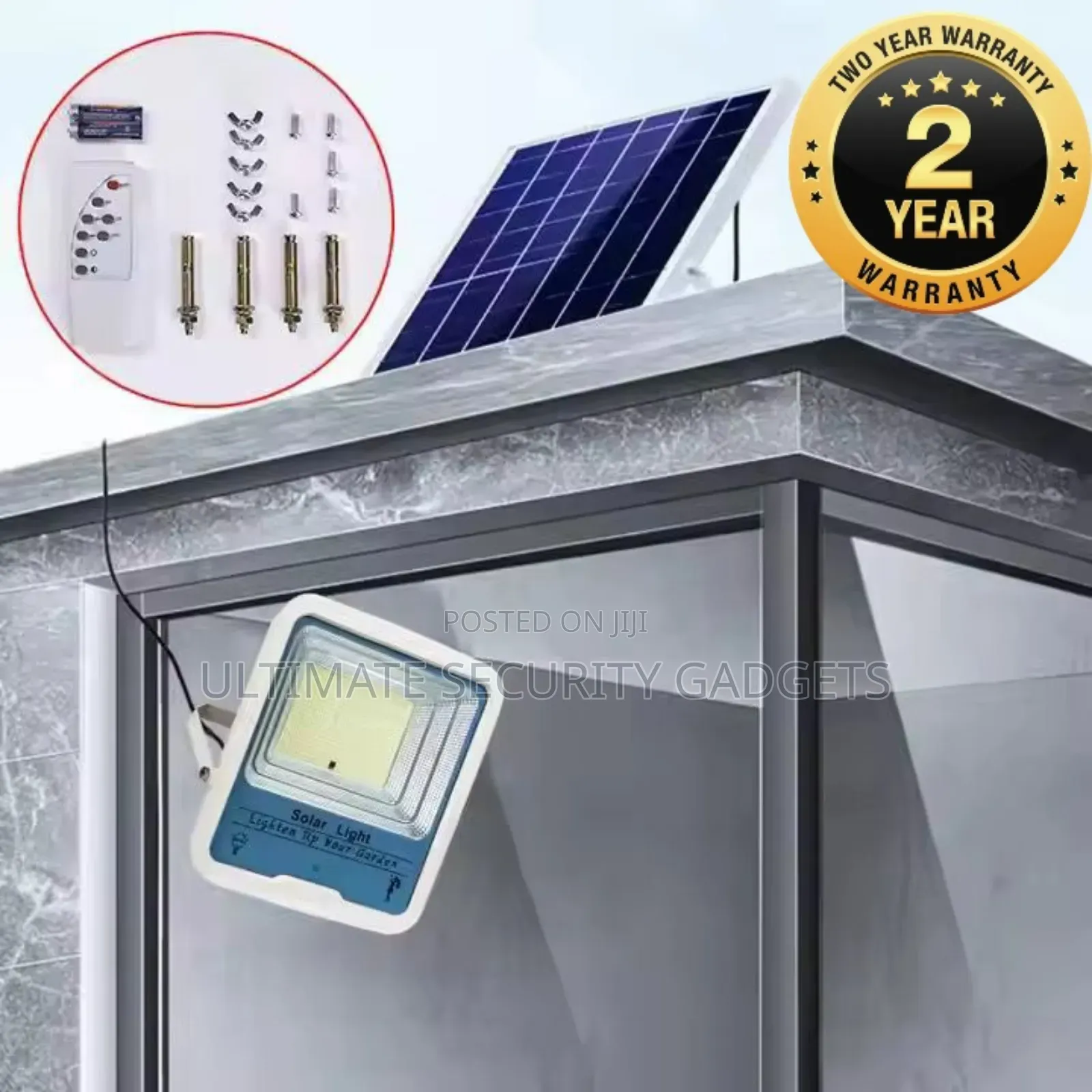 300w Solar Powered Flood Light With Remote Control
