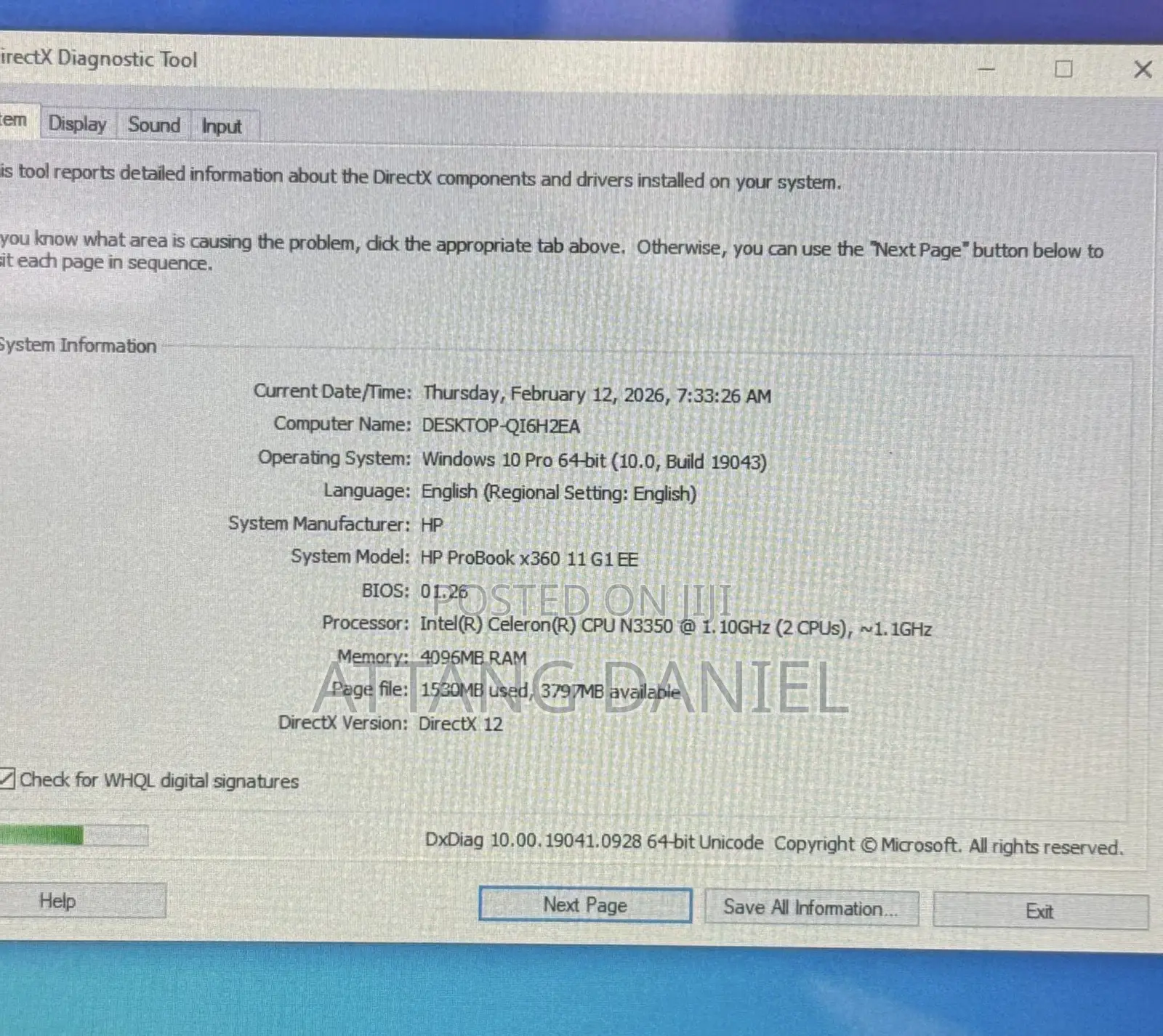 Laptop HP ProBook X360 11 G1 EE 4GB Intel Celeron SSD 128GB