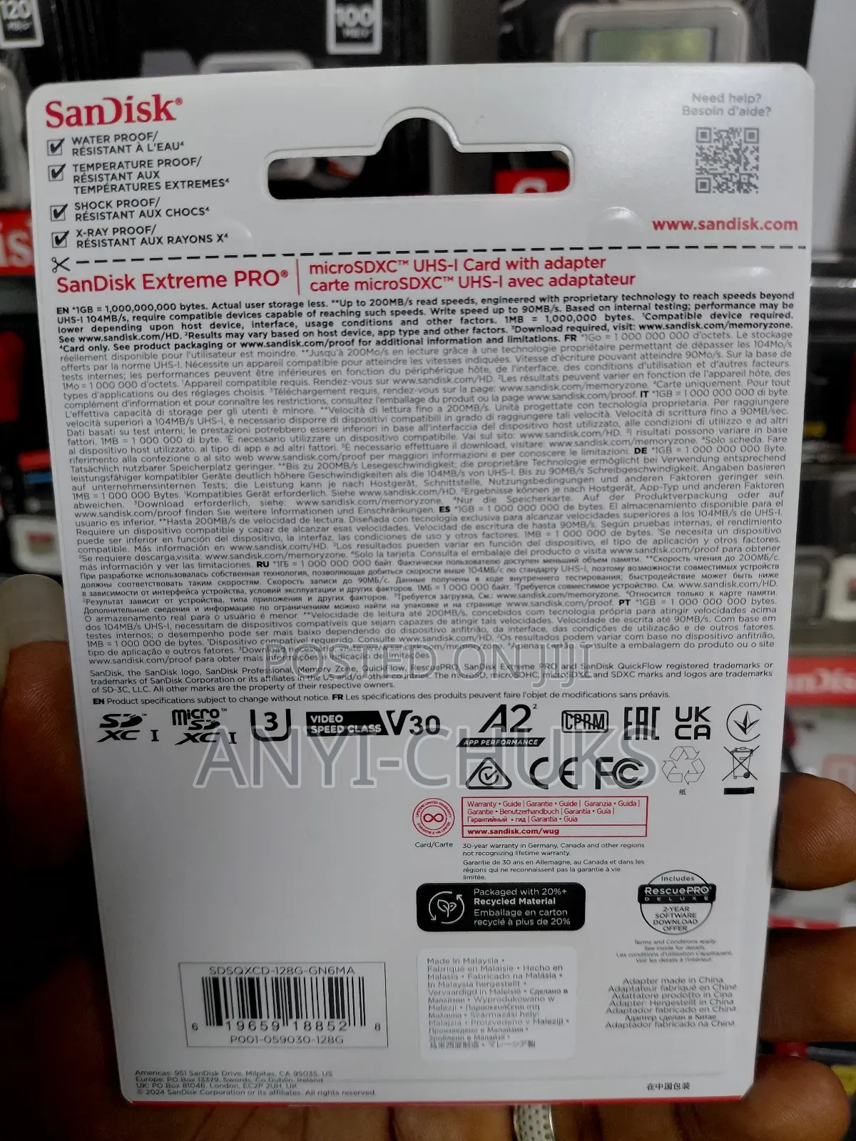Sandisk Extreme Pro 128gb Microsdxc