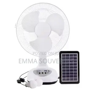 Solar Fan Ac/Dc Rechargeable Table Fan