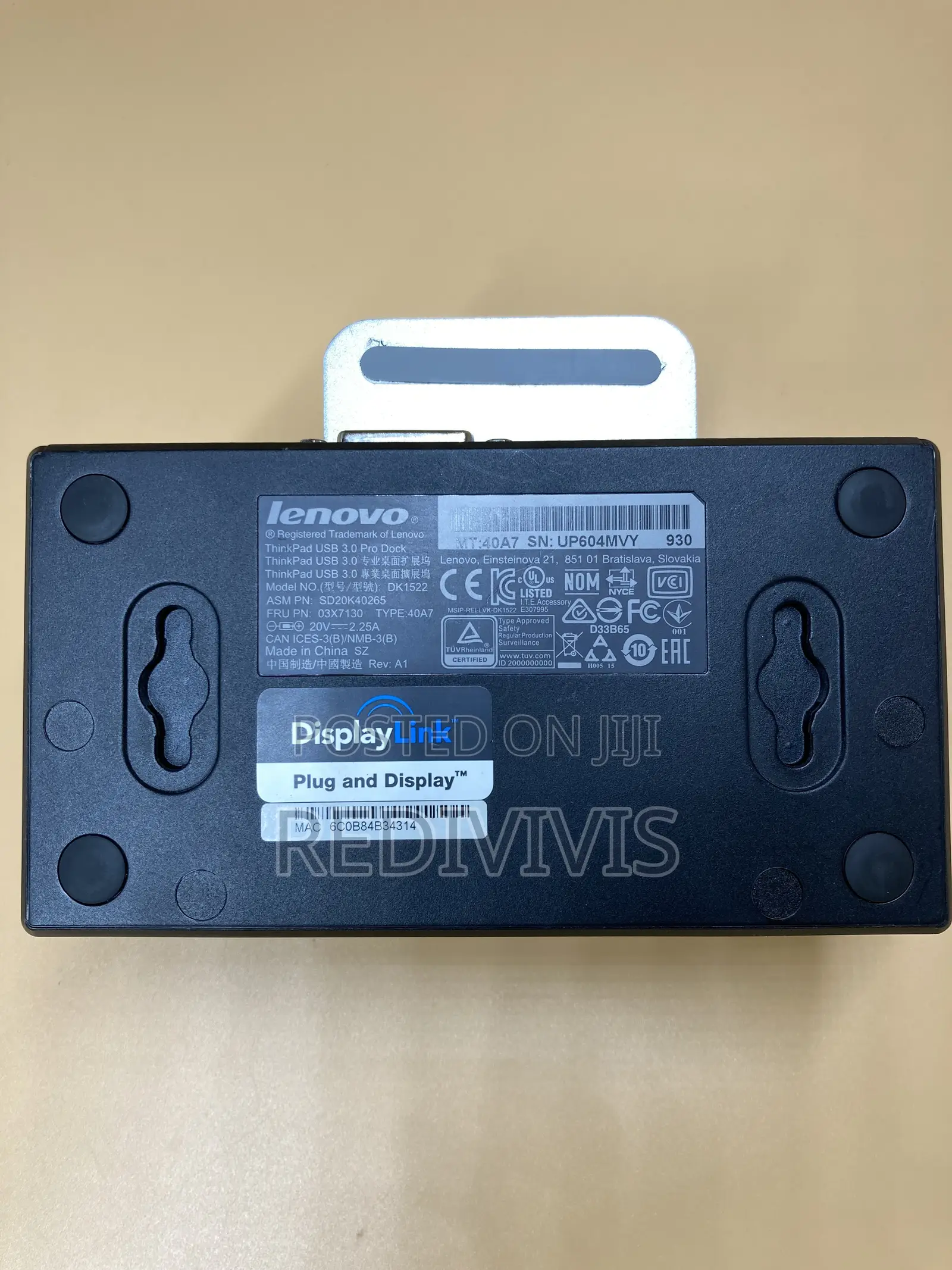 Lenovo Thinkpad Usb 3.0 Pro Docking Station (40a7 / Dk1522)