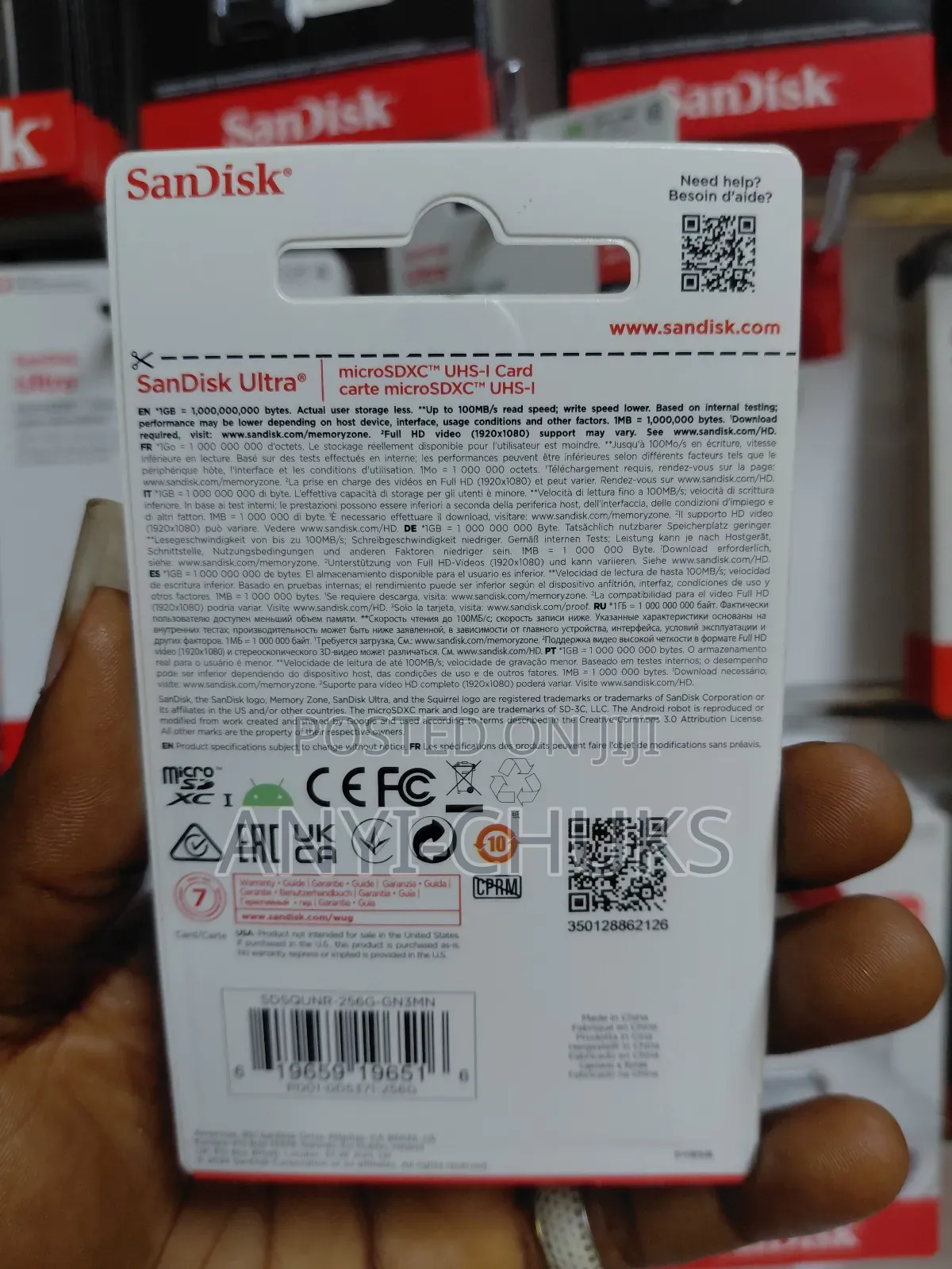 Sandisk Ultra 256gb Microsdxc