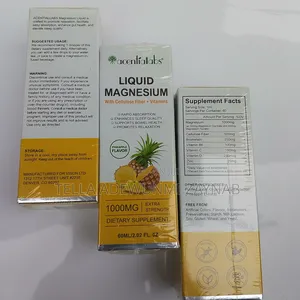 Liquid Magnesium Drops With Cellolose Fiber and Vitamins