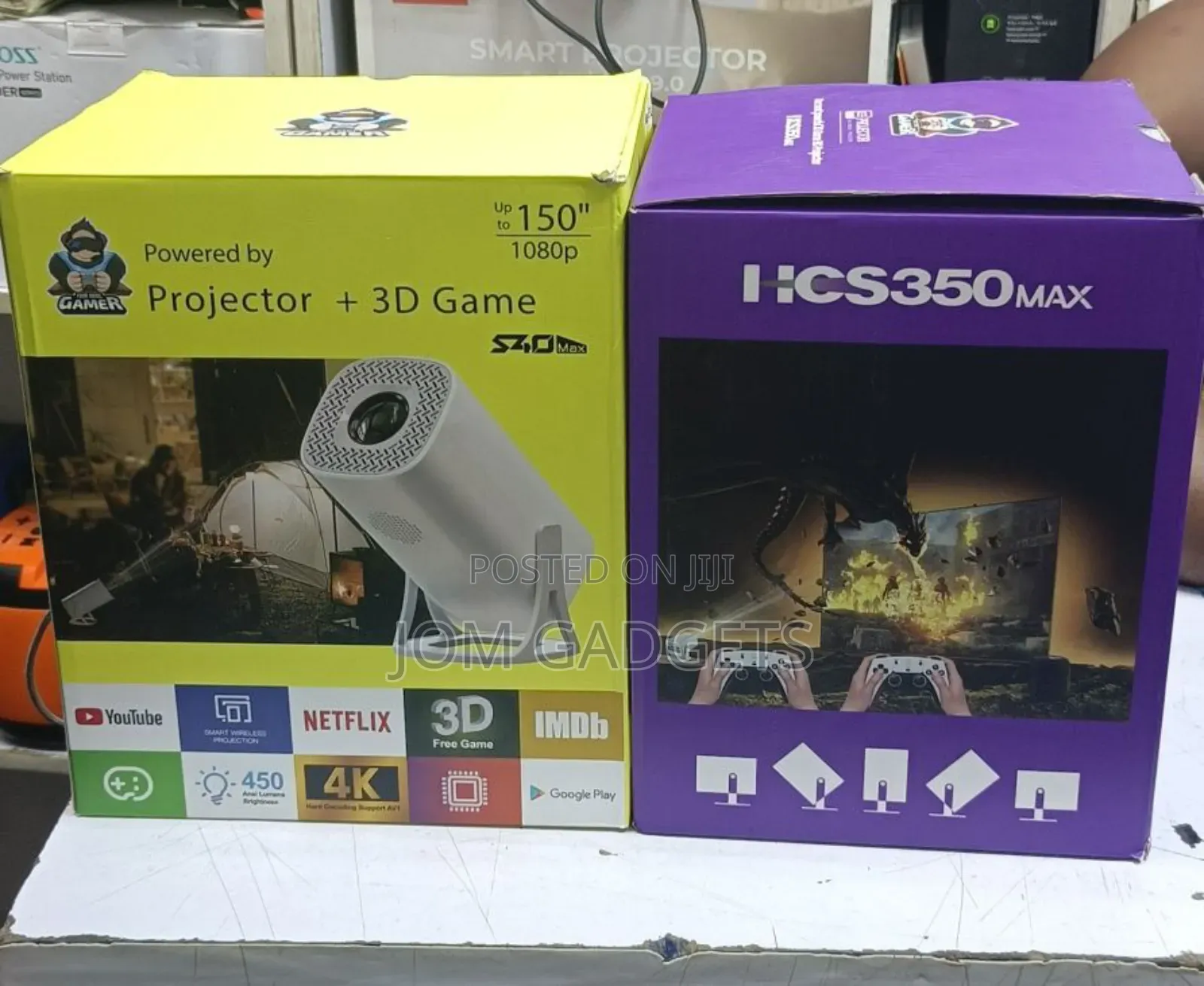 S40 Max 2-in-1 Smart Projector and Gaming Console.