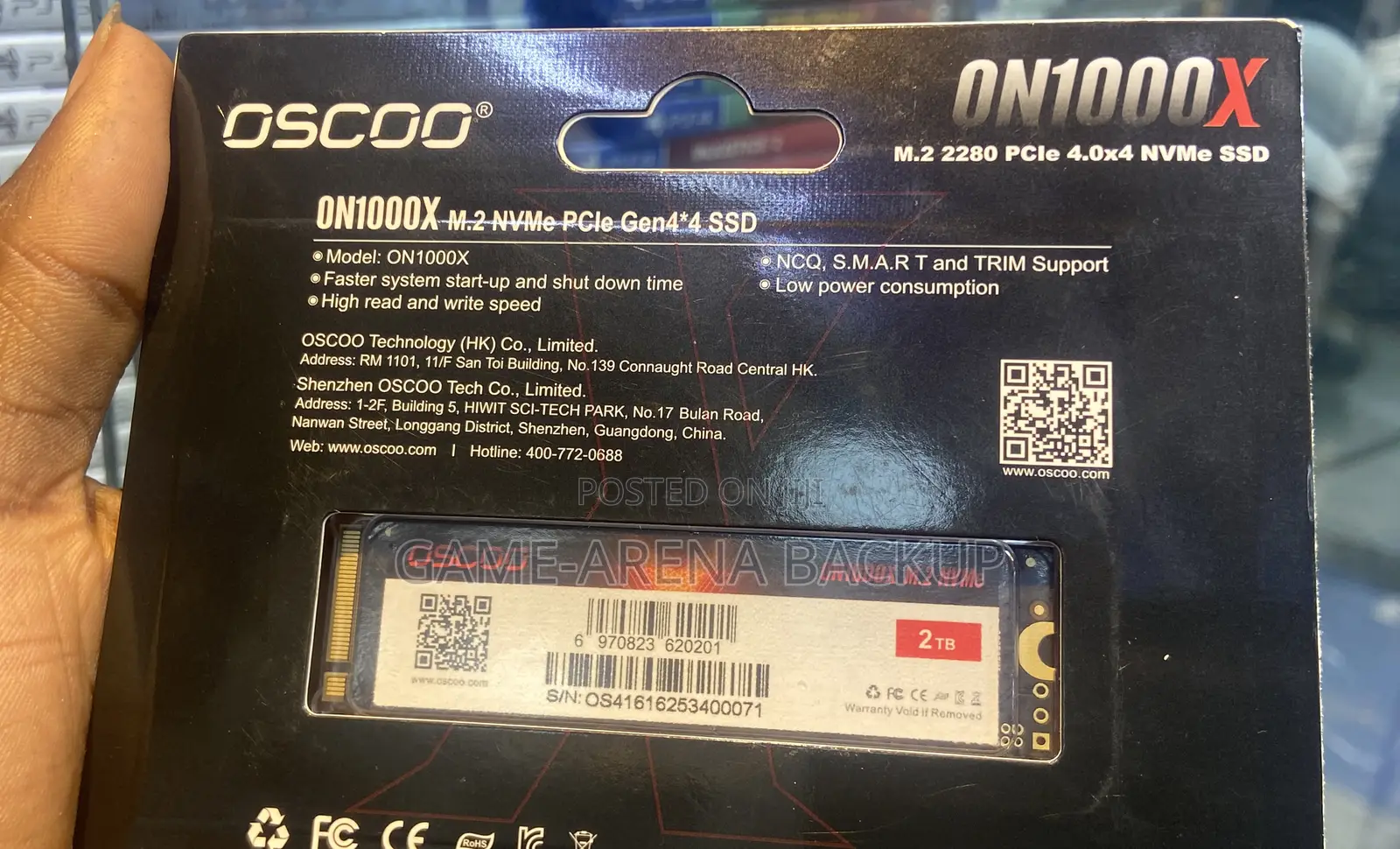 Oscoo Gaming Nvme SSD 2tb