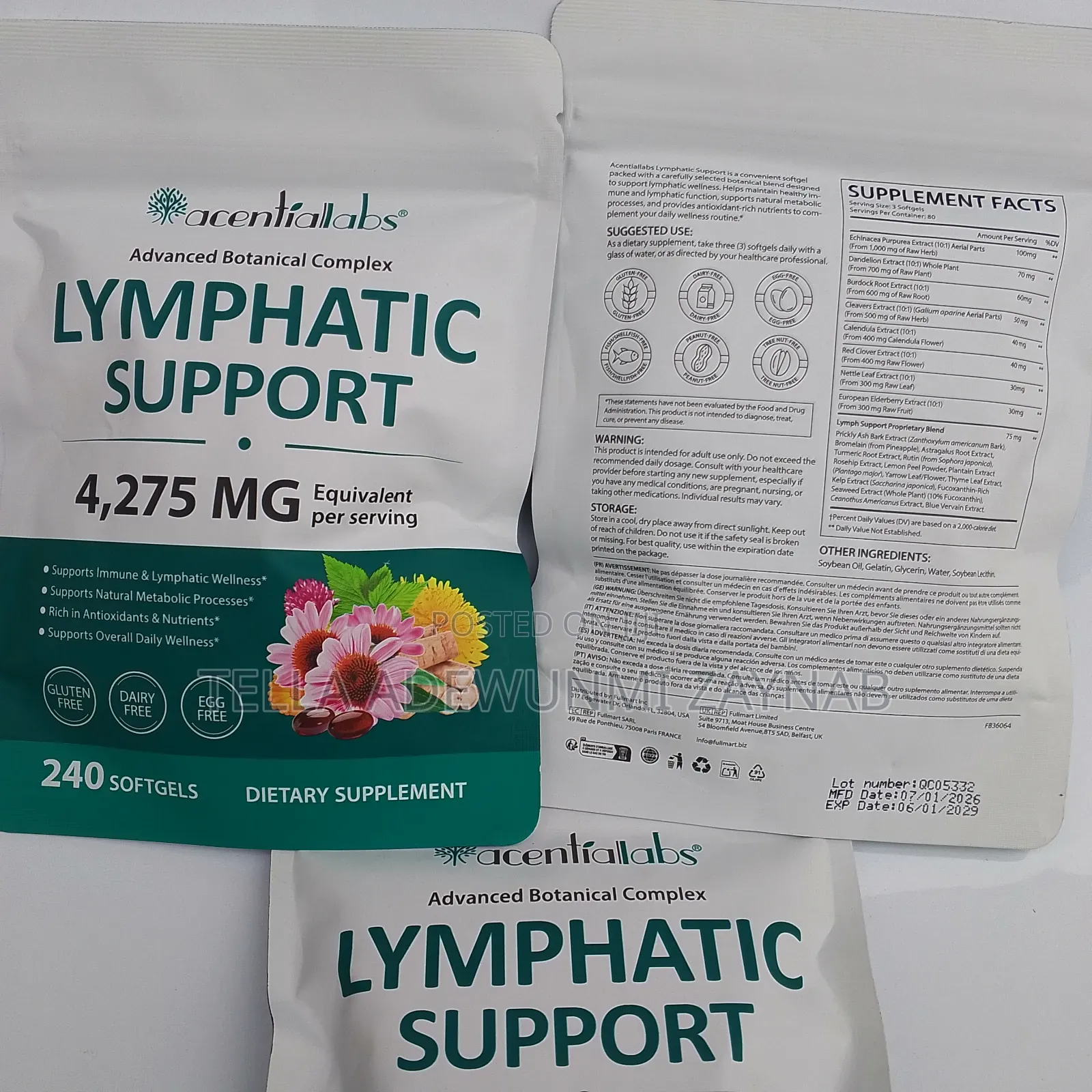 Lymphatic Support -240 Softgel