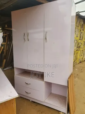 4 and Half by 7ft Wardrobe MDF White Colour