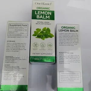 Lemon Balm Leaf Drops -60ml Relieve Stress, Promotes Relaxation Focus