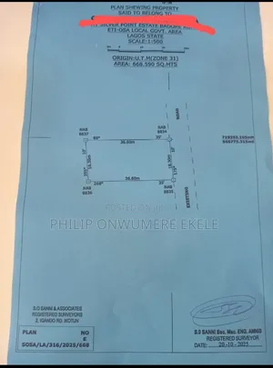 Distress Sale Full Plot 120/60 Call in Estate Badore Lekki,#20m