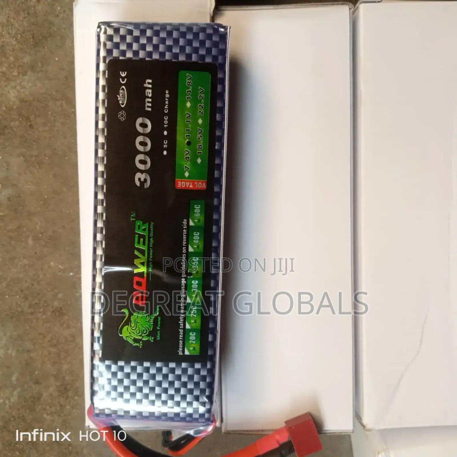 3s 11.1v 35c 3000mah Lipo Battery