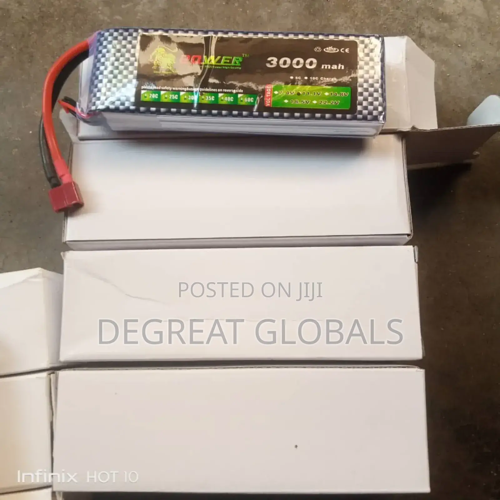 3s 11.1v 35c 3000mah Lipo Battery