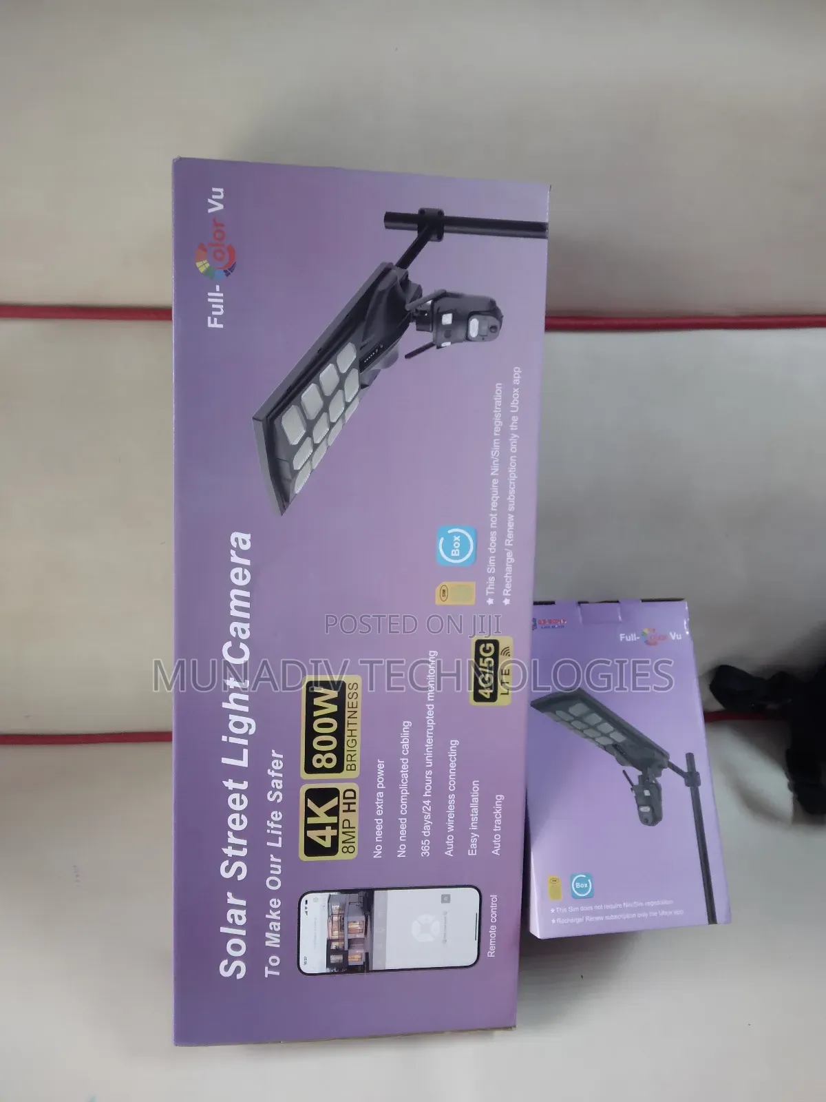 Solar Street Light Camera (8mp 800w Brightness)