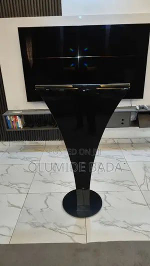 Throneview Black Acrylic Pulpit
