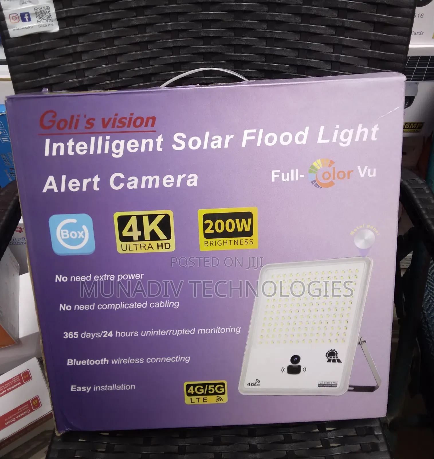 Goli's Vision Intelligent Solar Flood Light Alert Camera