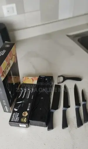6pcs Corrugated Kitchen Knives Set
