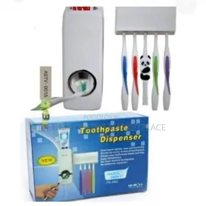 Automatic Toothpaste Dispenser and Toothbrush Holder