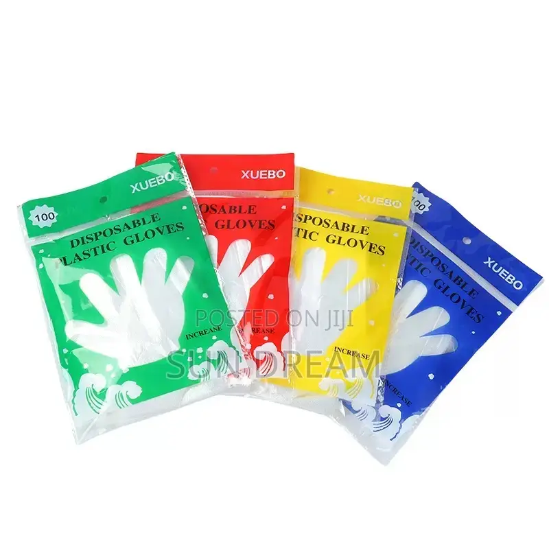 100 PCS Disposable Glove Plastic Nylon Gloves Wholesale