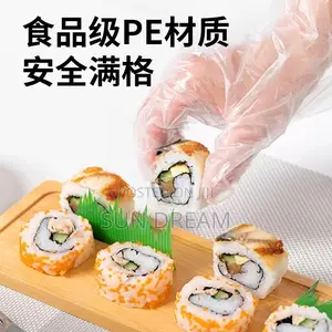 100 PCS Disposable Glove Plastic Nylon Gloves Wholesale