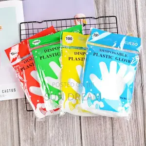 100 PCS Disposable Glove Plastic Nylon Gloves Wholesale
