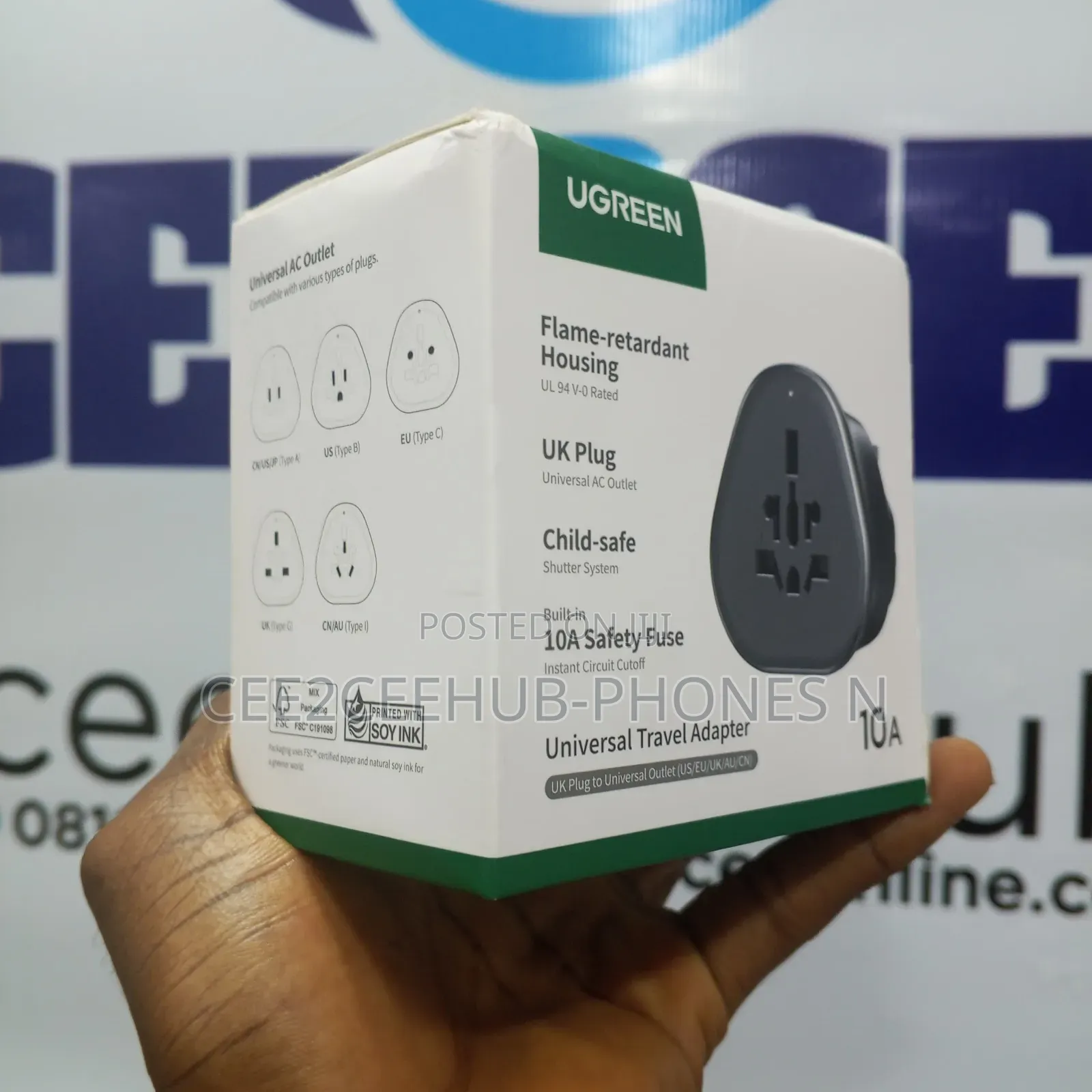 Ugreen Universal Travel Adapter 10 A