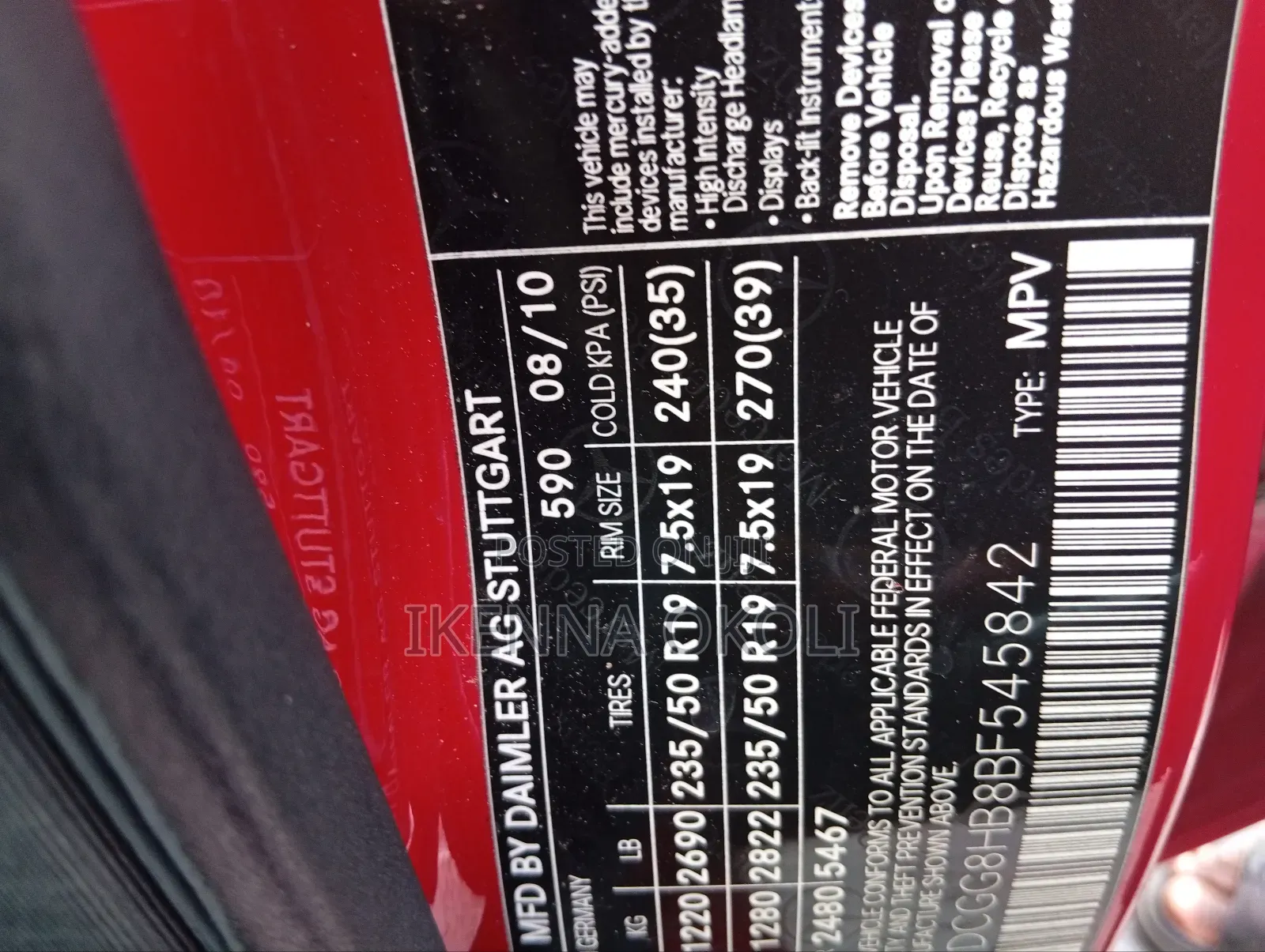 Mercedes-Benz GLK-Class 2011 Red
